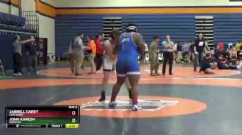 285 lbs 5th Place Match - Jarrell Carey, Concordia vs John Karesh, Wheaton