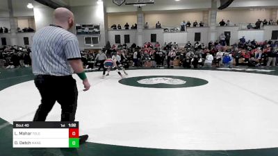 132 lbs Round Of 32 - Landon Mahar, Tollgate vs Dylan Detch, Mansfield