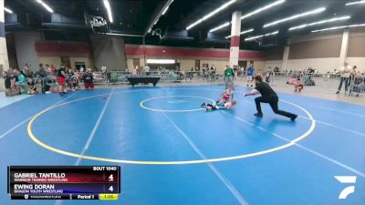 53 lbs Round 2 - Gabriel Tantillo, Warrior Trained Wrestling vs Ewing Doran, Dragon Youth Wrestling