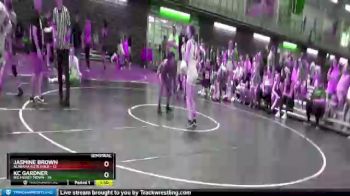 120 lbs Semis (4 Team) - JASMINE BROWN, Alabama Elite Gold vs KC Gardner, Big Money Movin