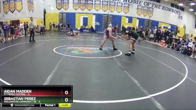 182 lbs Quarterfinals (8 Team) - Aidan Madden, Ft Pierce Central vs Sebastian Perez, Wellington Community Hs