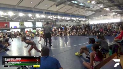 100 lbs Quarterfinals (8 Team) - Shannon Logue, Alabama Elite Gold vs Kiley McNerney, Mayhem WC