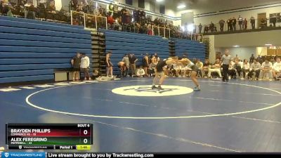 165 lbs Semis & 1st Wb (8 Team) - Alex Feregrino, Pepperell vs Brayden Phillips, Commerce Hs