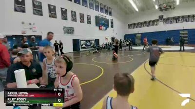 62 lbs Quarterfinal - Riley Posey, Cody Wrestling Club vs Azriel Leyva, Worland Wrestling Club