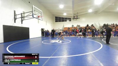 120 lbs Champ. Round 1 - Cruz Contreras, Turlock vs Raymond Hernandez, Bishop Alemany