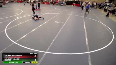 92 lbs Quarterfinal - Tucker McLennan, Pinnacle Wrestling Club vs Bentley Miller, Minnesota