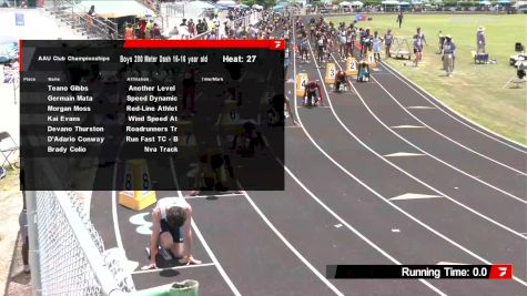 Youth Boys' 200m, Semi-Finals 27 - Age 15-16