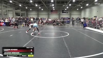 67 lbs Quarterfinal - Cooper Romero, Triumph vs Jackson Hermann, Greater Heights Wrestling Club