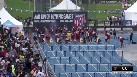 Youth Girls' 100m Hurdles Championship, Semi-Finals 8 - Age 15-16