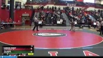 113 lbs Placement Matches (8 Team) - Carson Farist, Gilmer County vs TK Davis, Rockmart