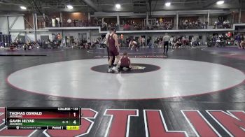 133 lbs Cons. Round 3 - Gavin Hilyar, Augsburg vs Thomas Oswald, Augsburg