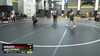 155 lbs Placement (4 Team) - Jalon Olson, Braided Brutes vs Angela Velasquez, Lady Luck