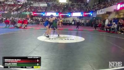 AA - 145 lbs Champ. Round 1 - Kaleb Shine, Glacier (Kalispell) vs Brendan Bleau, Gallatin (Bozeman)