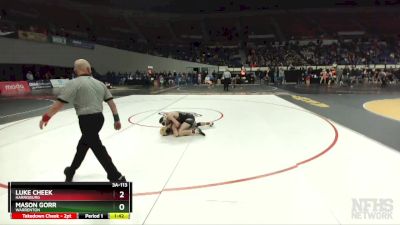 3A-113 lbs Champ. Round 1 - Luke Cheek, Harrisburg vs Mason Gorr, Warrenton