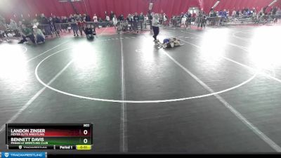 74 lbs Cons. Round 3 - Bennett Davis, Pinnacle Wrestling Club vs Landon Zinser, Moyer Elite Wrestling