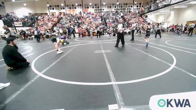 70 lbs Final - Joshua Back, Verdigris Youth Wrestling vs Nash Denison, Team Tulsa Wrestling Club