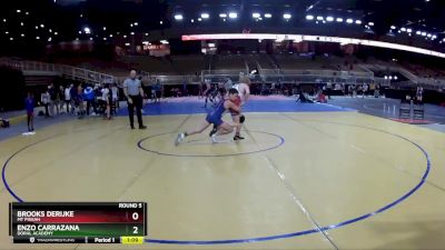 114 lbs Round 5 - Enzo Carrazana, Doral Academy vs Brooks Derijke, Mt Pisgah