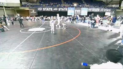 45 lbs Quarterfinal - Claydon Bruggeman, Blaine Barracudas Wrestling Club vs Asher Kelly, Sumner Panthers Jr. Wrestling