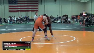 285 lbs 5th Place Match - Jadon Brownlee, Ohio Northern vs Marquel Henry, Ohio Wesleyan