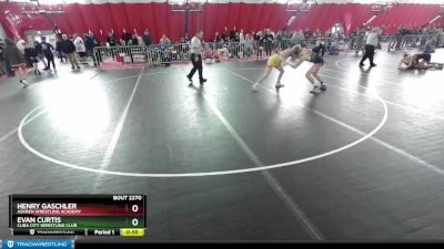 126 lbs Cons. Round 4 - Henry Gaschler, Askren Wrestling Academy vs Evan Curtis, Cuba City Wrestling Club