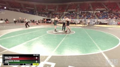 6A-215 lbs Cons. Round 4 - Jaemson Evans, Tigard vs Walter Dahme, Sherwood