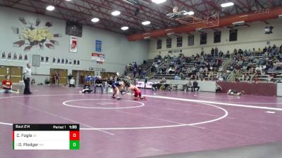 120 lbs Semifinal - Dalton Pledger, Heritage Hills vs Cameron Fogle, Southridge