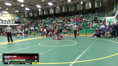 150 lbs Cons. Round 4 - Payton Dubendorfer, WHITMER vs Kaleb Clark, NEWARK