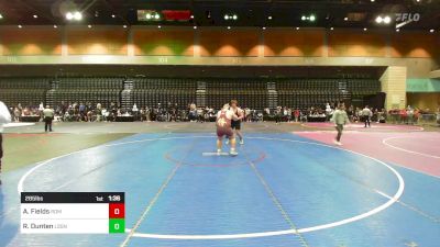 285 lbs Round Of 32 - Ashton Fields, Redmond vs Reegan Dunten, Lassen