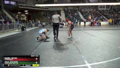 130 lbs Semifinal - Isabel Reyes, Thunderbird vs Maia Dolinar, Piper Wrestling Club