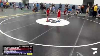 65 lbs Final - Reegan LeClair, Soldotna Whalers Wrestling Club vs Haley Marie Jones, Baranof Bruins Wrestling Club