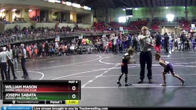 45 lbs Champ. Round 1 - William Mason, Norris Wrestling Club vs Joseph Sabata, Aurora Wrestling Club