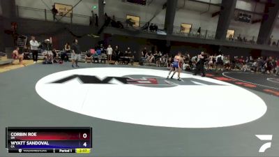 132 lbs Cons. Round 3 - Corbin Roe, OR vs Wyatt Sandoval, CA