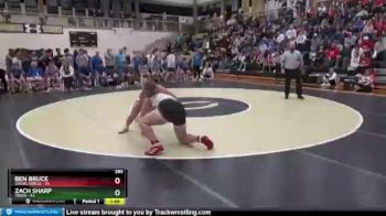 285 lbs Placement Matches (8 Team) - Zach Sharp, Trion vs Ben Bruce, Social Circle