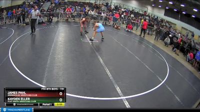 119 lbs Cons. Semi - James Pahl, Grindhouse Wrestling Club vs Kayden Eller, Flat Earth Wrestling Club