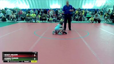 48 lbs Round 7 (8 Team) - Wyatt Wilson, Alpha Elite vs Korbin Parker, Phoenix WC