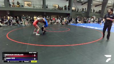 132 lbs Cons. Round 4 - Treshaun Douglass, OR vs Corbin Roe, OR