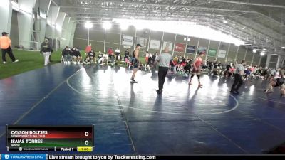 187 lbs Quarterfinal - Cayson Boltjes, Sidney Wrestling Club vs Isaias Torres, Idaho