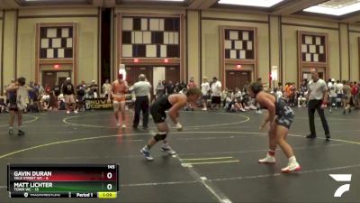 145 lbs Round 2 (6 Team) - Matt Lichter, Town WC vs Gavin Duran, Yale Street WC