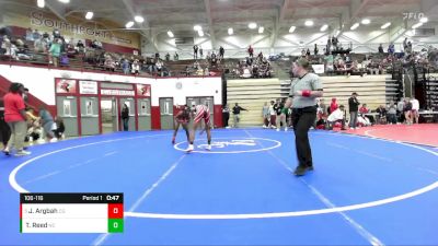 106-116 lbs 3rd Place Match - Jerimiah Argbah, Center Grove vs Troy Reed, North Central