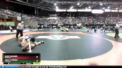 138 lbs Champ. Round 1 - Alex Gruber, Riverton vs Kros O`Brien, Lakeland