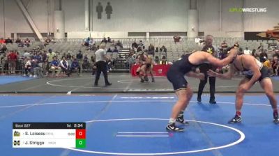 197 lbs C Of 16 #2 - Stephen Loiseau, Drexel vs Jackson Striggow, Michigan