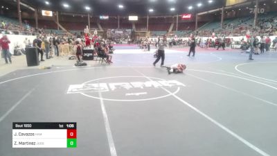 57 lbs Quarterfinal - Jett Cavazos, Hammer House Mafia vs Zac Martinez, Juggernaut Wrestling Club