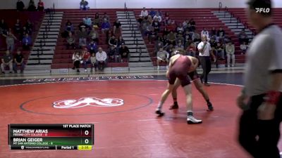 149 lbs Finals (2 Team) - Brian Geiger, Mt San Antonio College vs Matthew Arias, Fresno City College