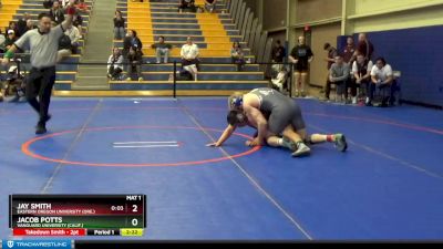 197 lbs Champ. Round 1 - Jacob Potts, Vanguard University (Calif.) vs Jay Smith, Eastern Oregon University (Ore.)