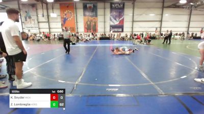 120 lbs Rr Rnd 2 - Karson Snyder, Micky's Minions Yellow vs Zack Lombreglia, Iron Horse Wrestling Club