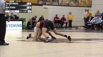 184lbs Match TAYLOR MEEKS (OSU) vs. BEN STROH (WYO)