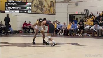 149lbs Match ABRAHAM RODRIQUEZ (OSU) vs. AUSTIN BRECKENRIDGE (WYO)