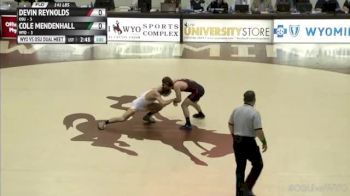 141lbs Match Devin Reynolds OSU vs. Cole Mendenhall WYO