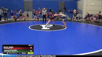 130 lbs Semis (4 Team) - Ellis Jones, Falcon WC vs Matalyn Guyer, Indian Creek A (small)