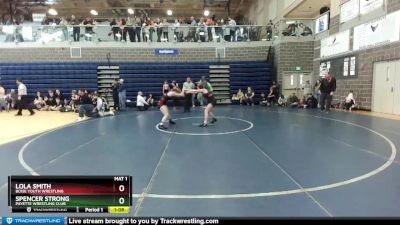 124/132 Round 2 - Lola Smith, Boise Youth Wrestling vs Spencer Strong, Payette Wrestling Club